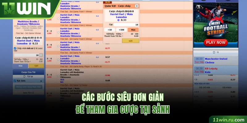 Các bước siêu đơn giản để tham gia cược tại sảnh